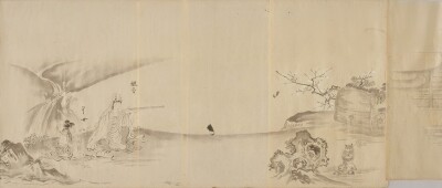 《麻布一本松狩野家資料》より「滑稽仏画」(部分) 江戸時代・19世紀 東京藝術大学蔵