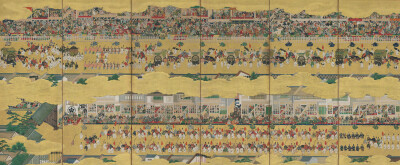 《二条城行幸図屏風》"