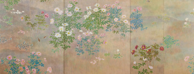 《春秋草花図》 
