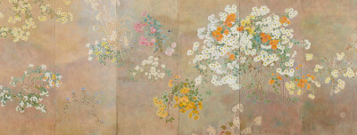 《春秋草花図》 