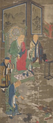 十八羅漢図のうち　南北朝時代(14世紀)　京都・廣誠院