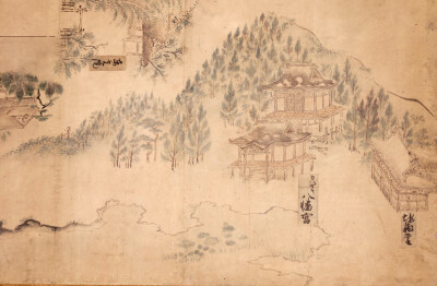 鑁阿寺一山十二坊図（部分）　室町時代　十五世紀　鑁阿寺