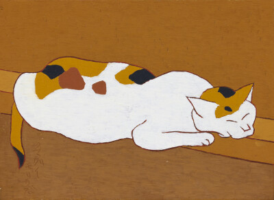 通期展示】熊谷守一 《牝猫》 昭和34年(1959) クヴェレ美術館蔵
