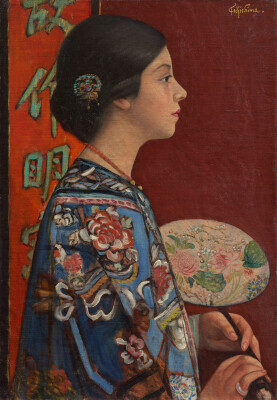 藤島武二《東洋振り》1924年、石橋財団アーティゾン美術館