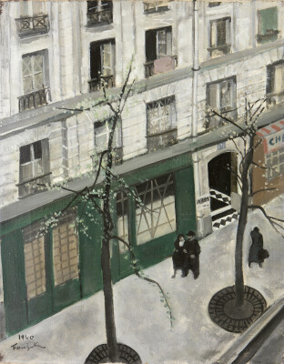 作品画像：《巴里オルドネ―ル町》　1940年　油彩・キャンバス